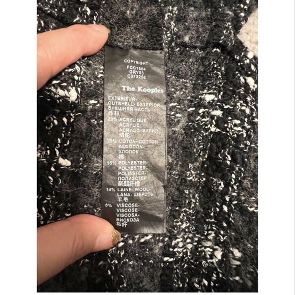 The Kooples Women Tweed Oversize Shirt - Picture 4 of 4